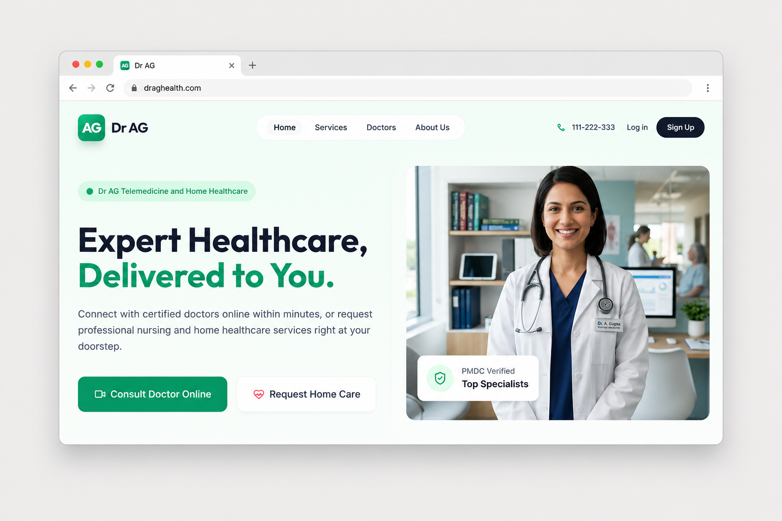 Dr AG — Telemedicine & Home Healthcare Platform preview